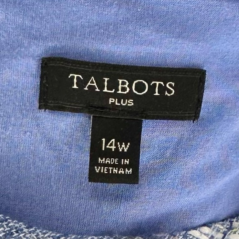 Talbots Sleeveless Tweed Shift Dress Plus Size 14W - Picture 9 of 12